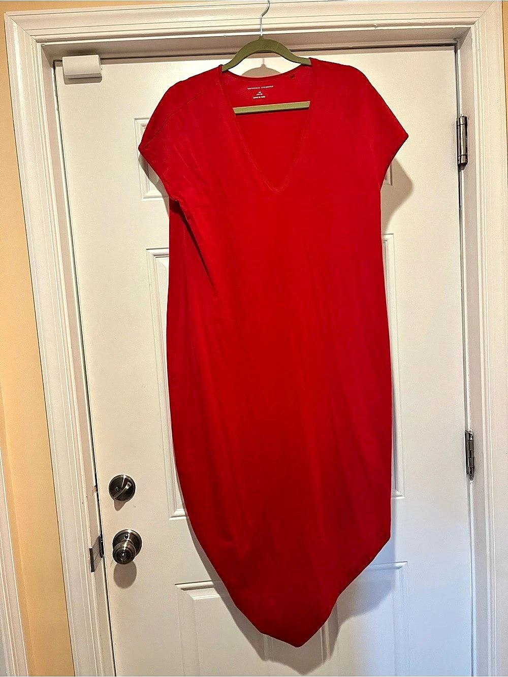 Universal Standard Iconic Geneva V-Neck Dress Red XS